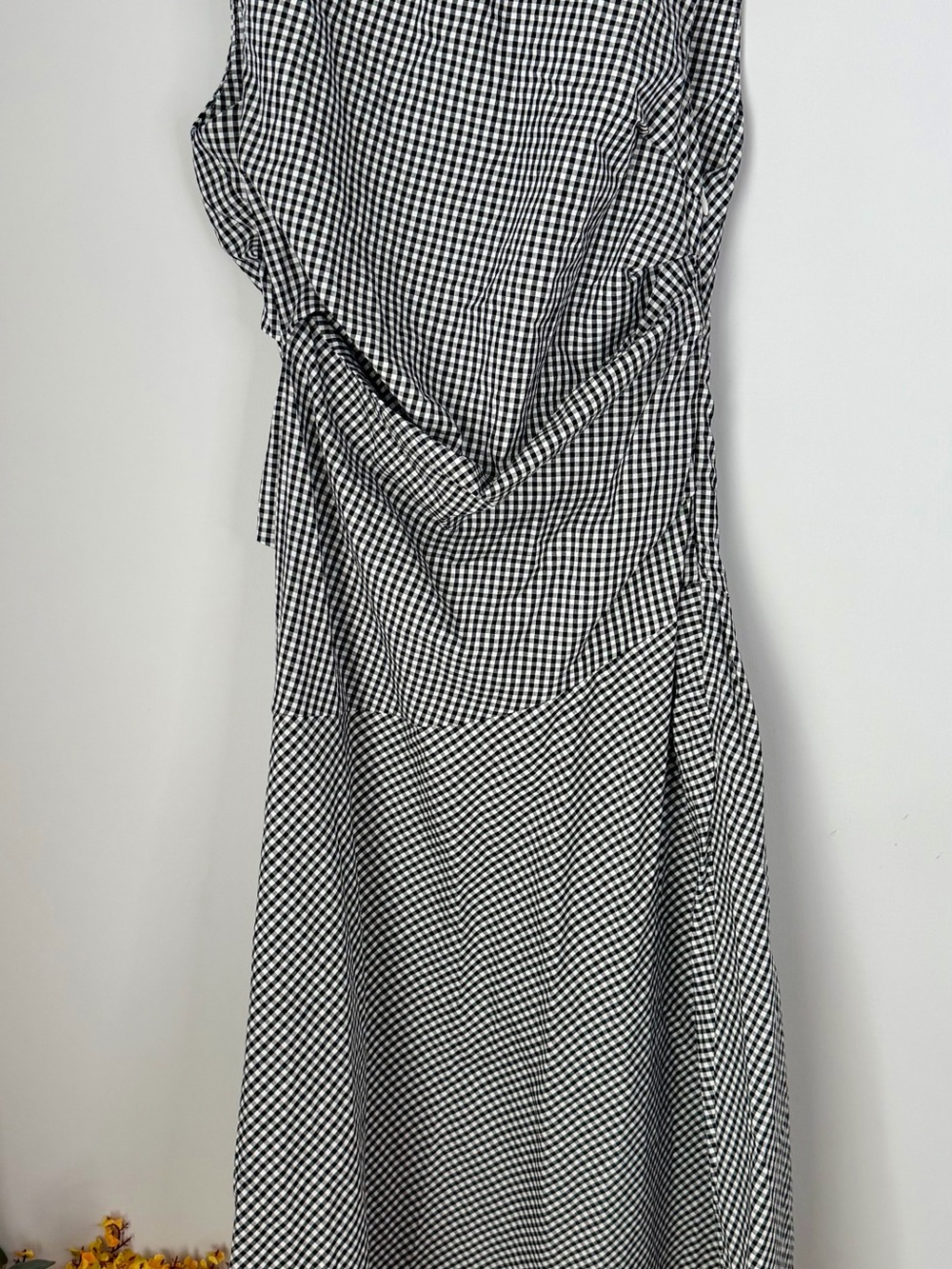 Commense Black & White Gingham Midi Dress - Picture 4 of 6